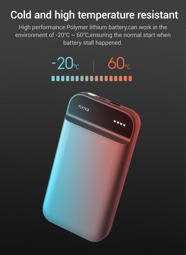 70mai Portable Jump Starter – Fast Charging & High-Capacity Battery - Image 4