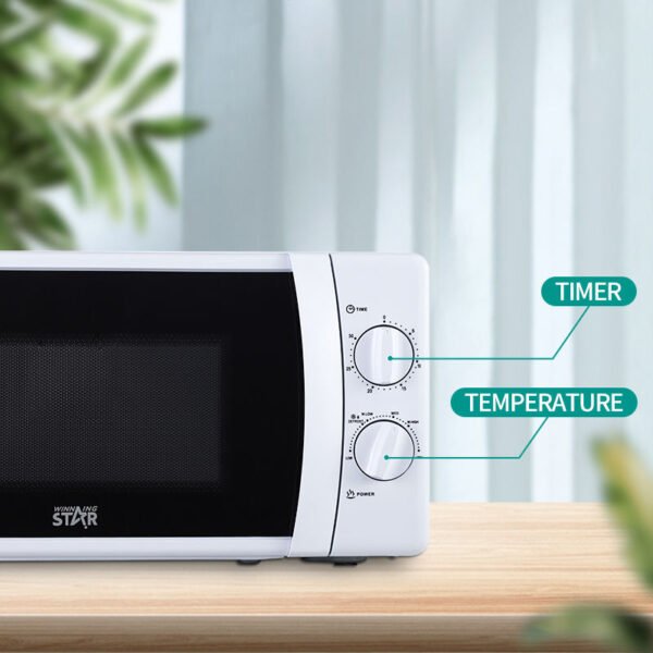 Winning Star 20L Mechanical Microwave Oven – Compact, Durable, and Easy-to-Use Kitchen Appliance - Image 3