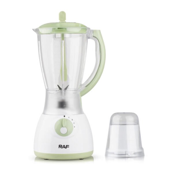 1.5L Double Cup Blender-RAF-White/Green, Smoothie Maker, Juicer